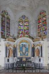 1 vue  - retable architecturé à niche Notre-Dame des Anges (ouvre la visionneuse)