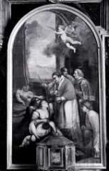 2 vues  - tableau d'autel : saint Charles Borromée (ouvre la visionneuse)